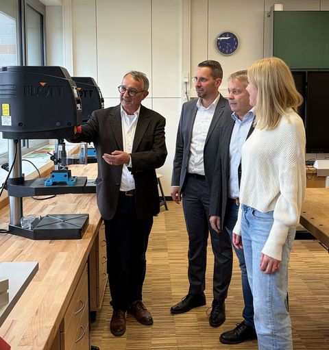 Realschule Rheinmünster - Fertigstellung der neu gestalteten Technikräume