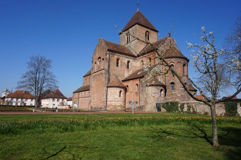 Münster mit Grünanlagen